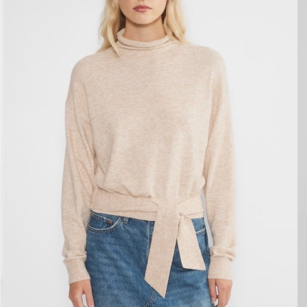 Aritzia Wilfred Lorin Sweater cream heather birch
